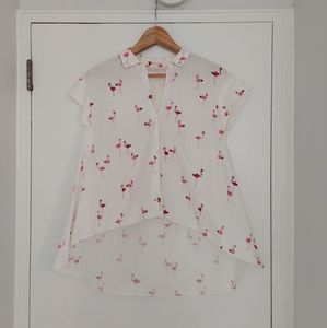 Zara Flamingo Top